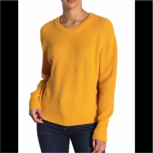 Anthropologie Sweaters - Elodie Yellow Perfect Pullover Sweater